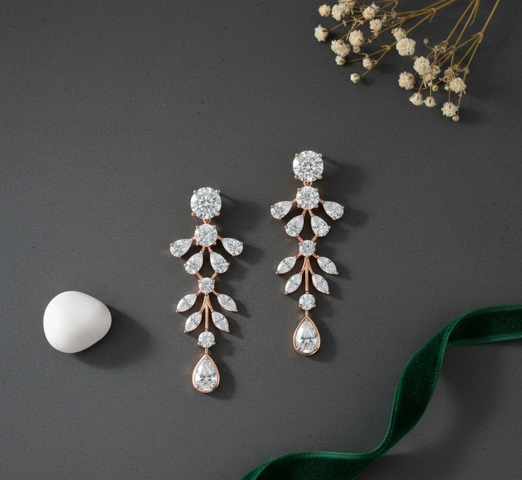 Nyelle Radiant Diamond Danglers