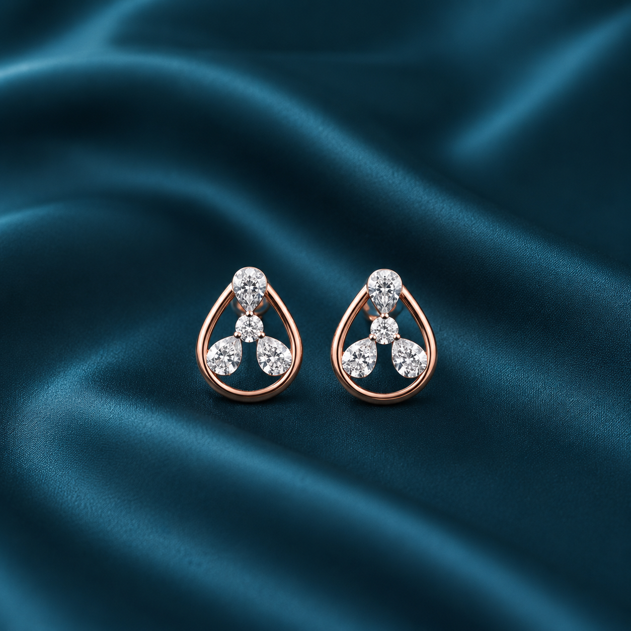 Elegant Diamond Stud Earrings for Women