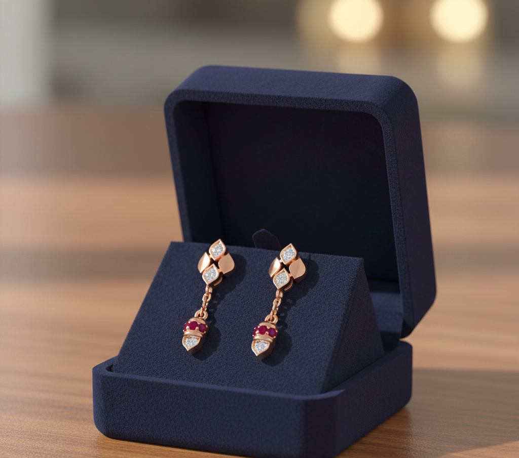 Aurora Grace Diamond Dangler Earrings