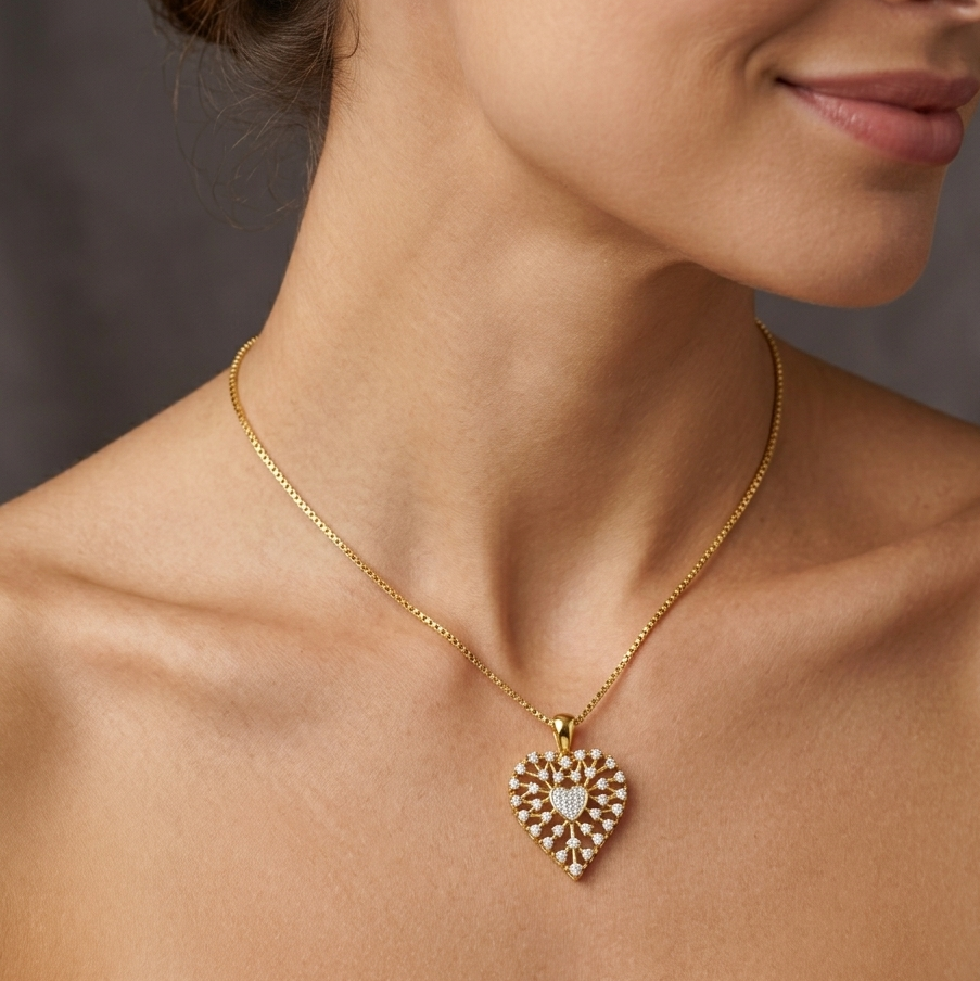Diamond Forest Bloom Pendant