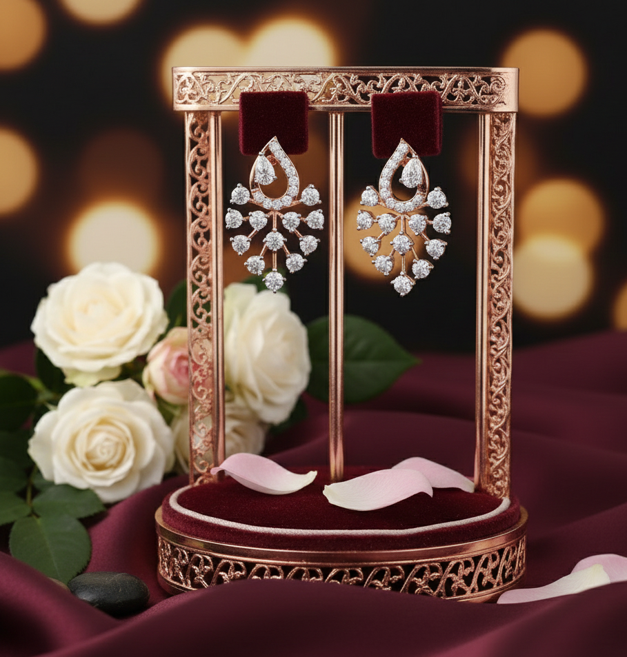 Eclipse Diamond Earrings - 3