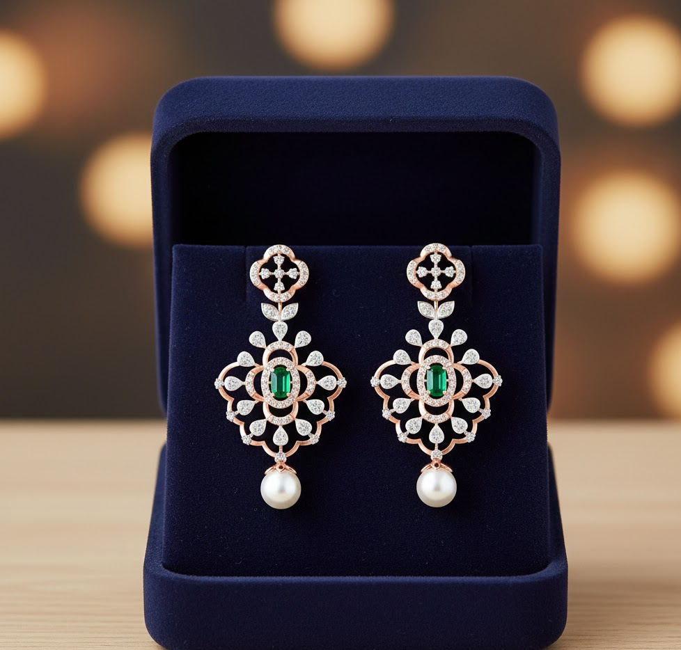 Grace Prism Diamond Dangler Earrings