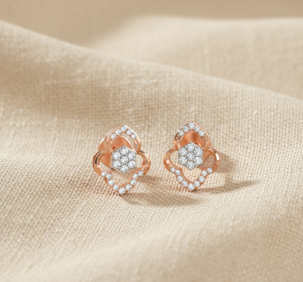 Beautiful Shine Diamond Studs
