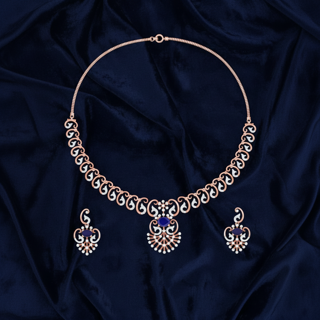 Infinity Diamond Elegance Necklace Set