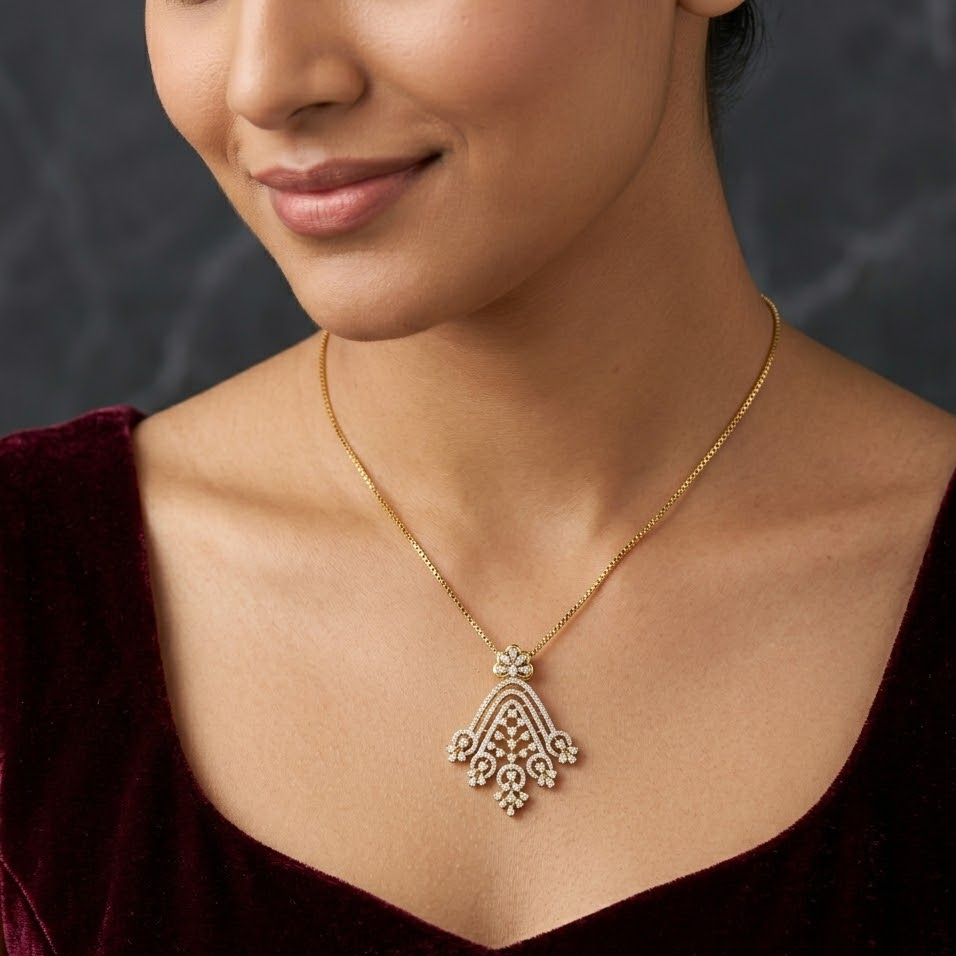 Diamond Floral Dream Pendant