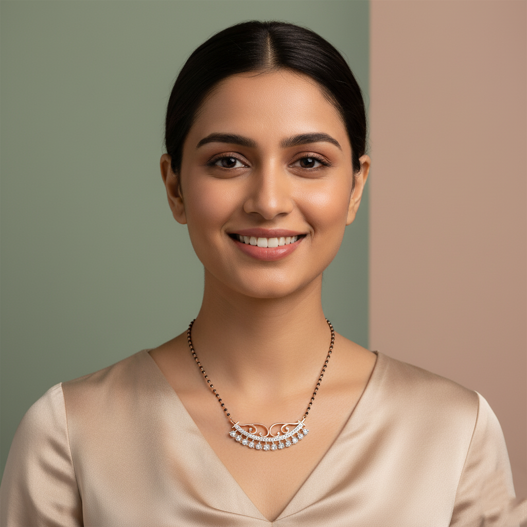 Premium Gold Diamond Tanmaniya for Brides - 3