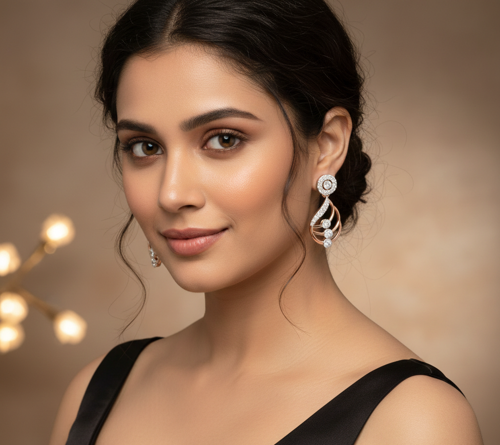 Calista Brilliance Diamond Dangler Earrings