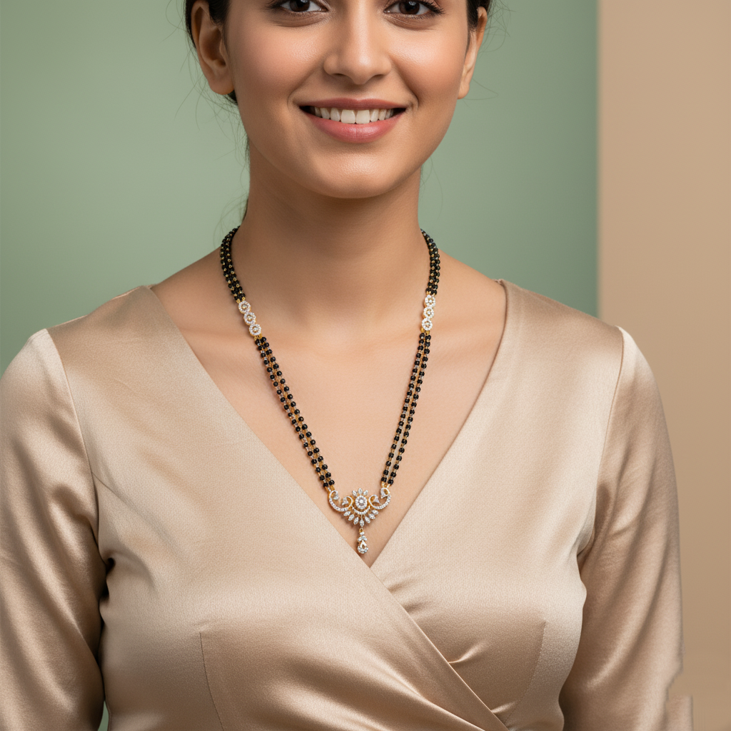 Heritage Gold Diamond Tanmaniya for Traditional Wear - 3