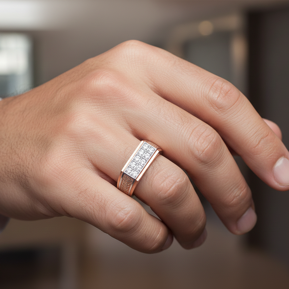 Alpha Authority Diamond Gents Ring - 3