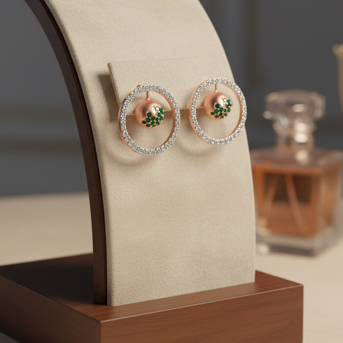 Regal Drift Diamond Danglers - 3