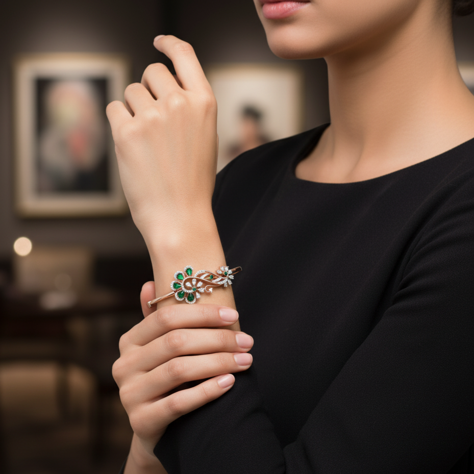 Diamond Arc Elegant Bracelet - 3