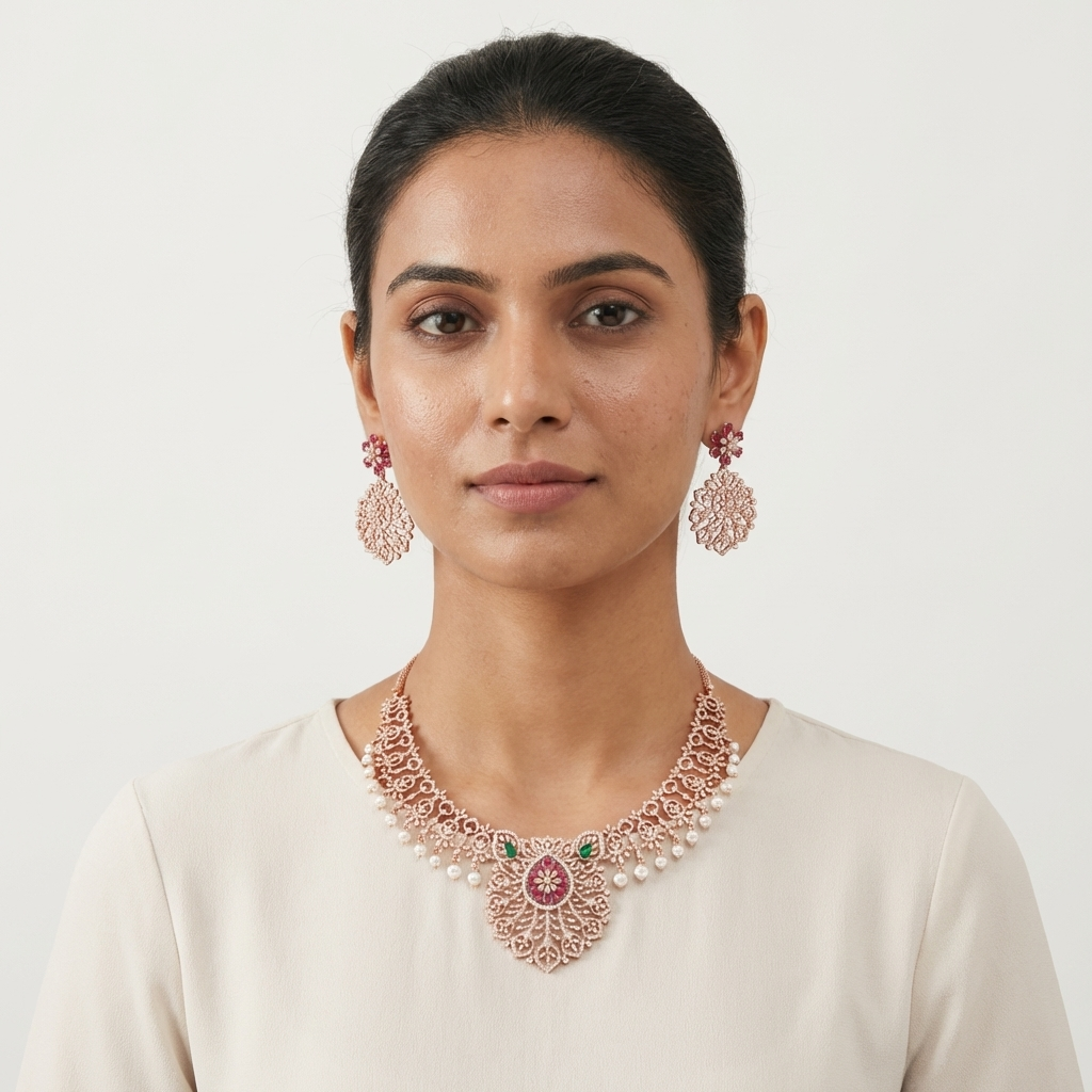 Signature Diamond Classic Necklace Set - 3