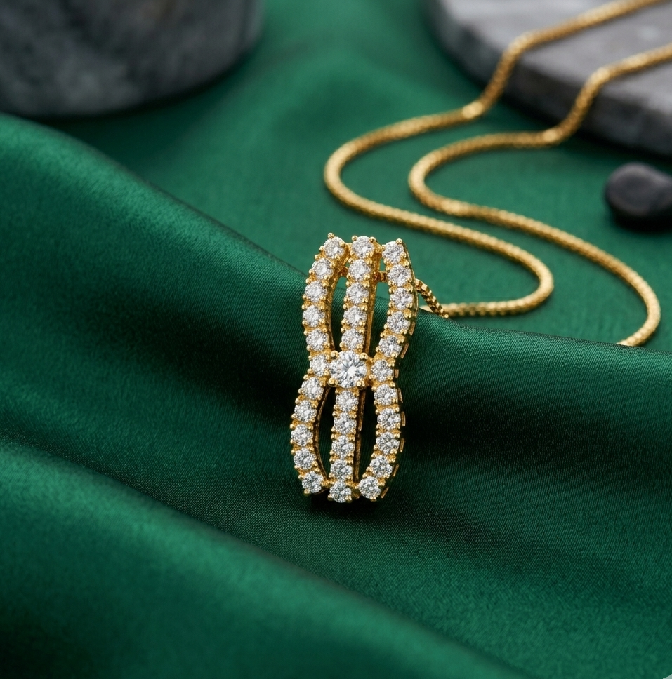 Starlily Diamond Pendant - 3