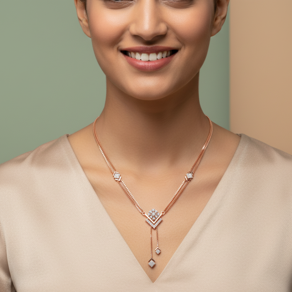 Wedding Gold Diamond Tanmaniya for Women - 3