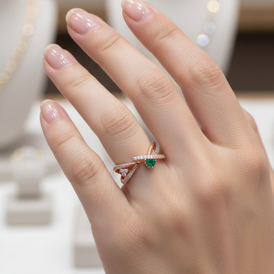 Diamond Crown Whisper Ring