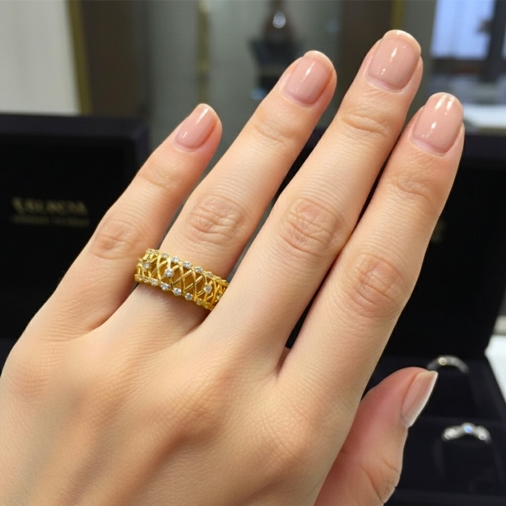 Celestial Bloom Aura Diamond Ring - 3