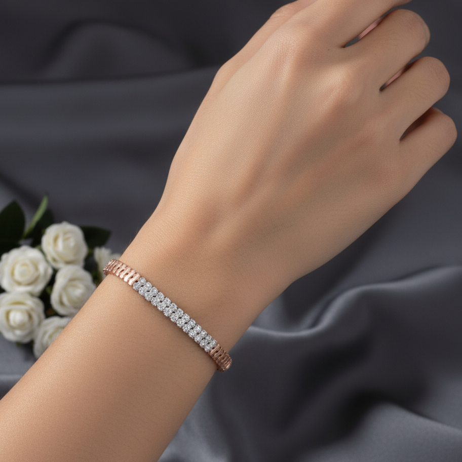 Nova Crest Diamond Chain Bracelet