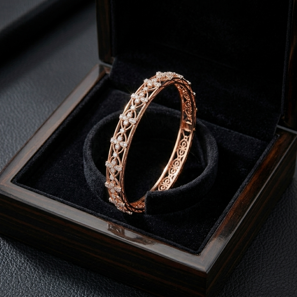 Sleek Diamond Bangles