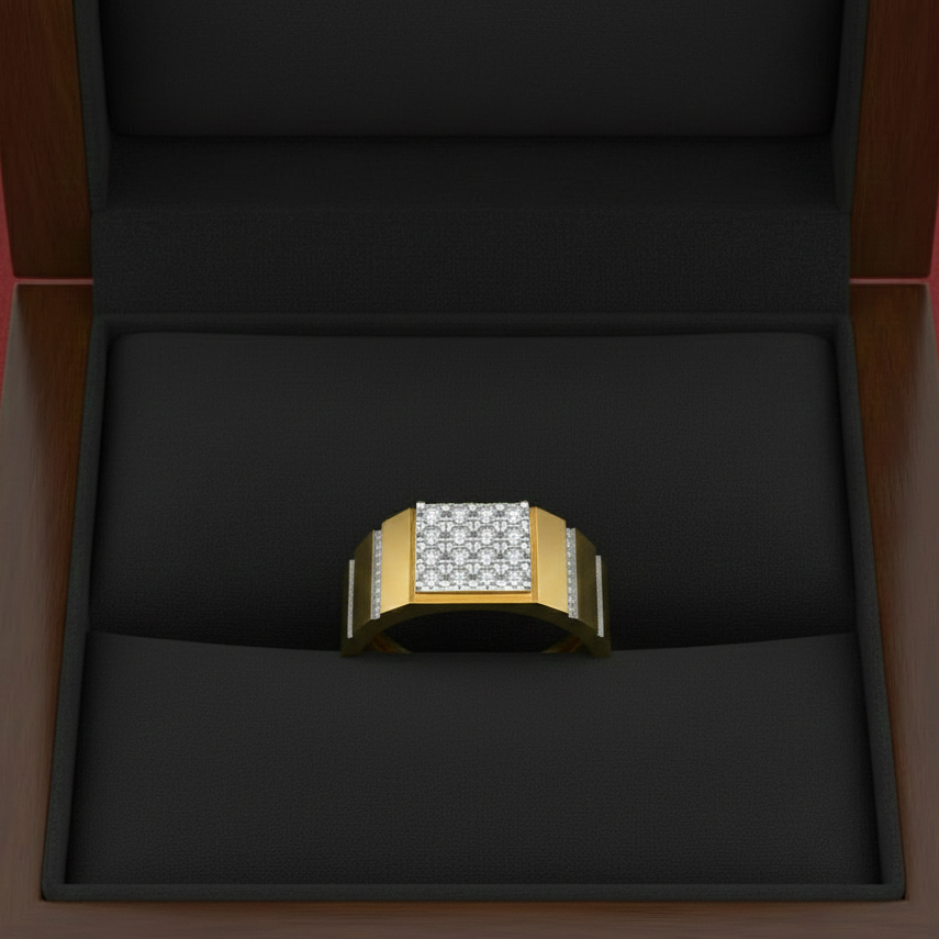 Imperial Valor Diamond Gents Ring - 3