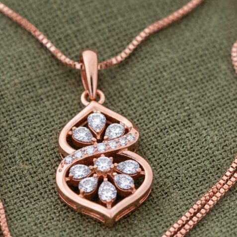 Lustrous Beam Diamond Pendant