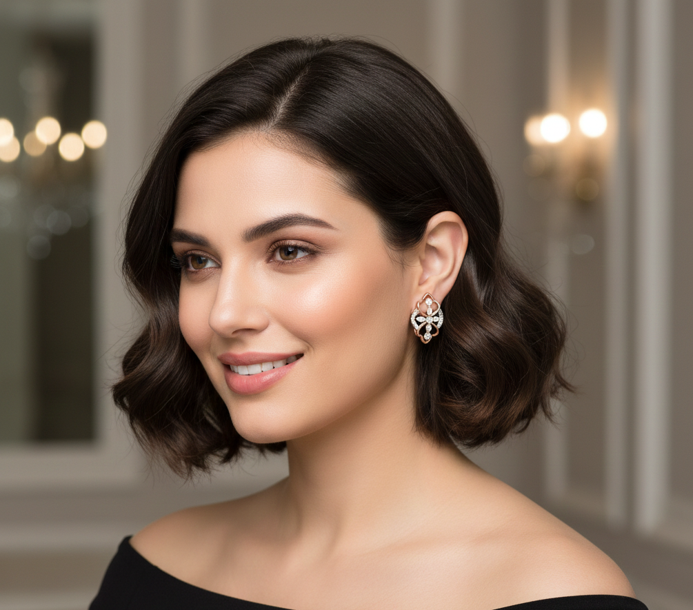 Subtle Luxury Diamond Stud Earrings - 3