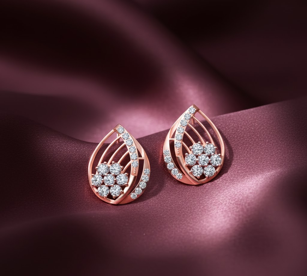 Refined Elegant Diamond Studs