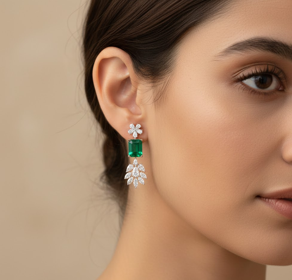 Classic Aura Diamond Dangler Earrings