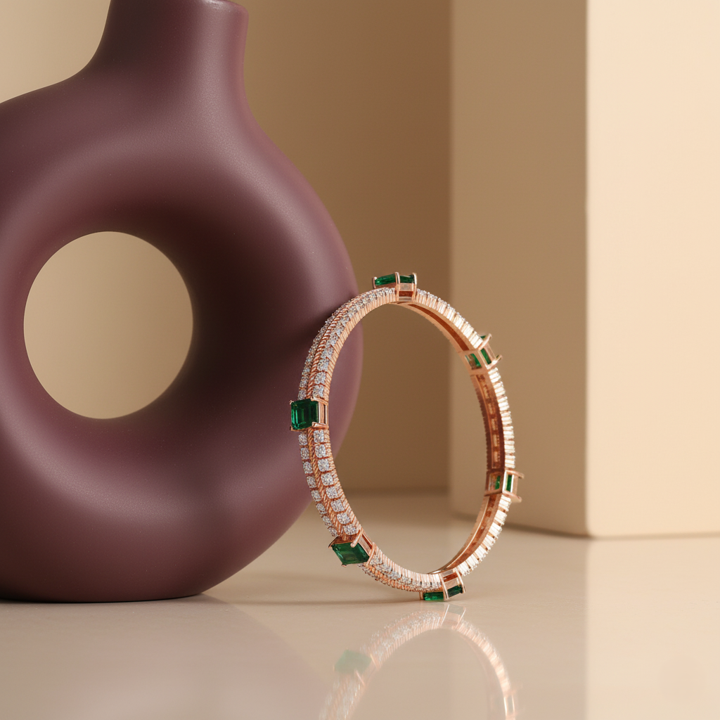 Legacy Milgrain Diamond Bangle