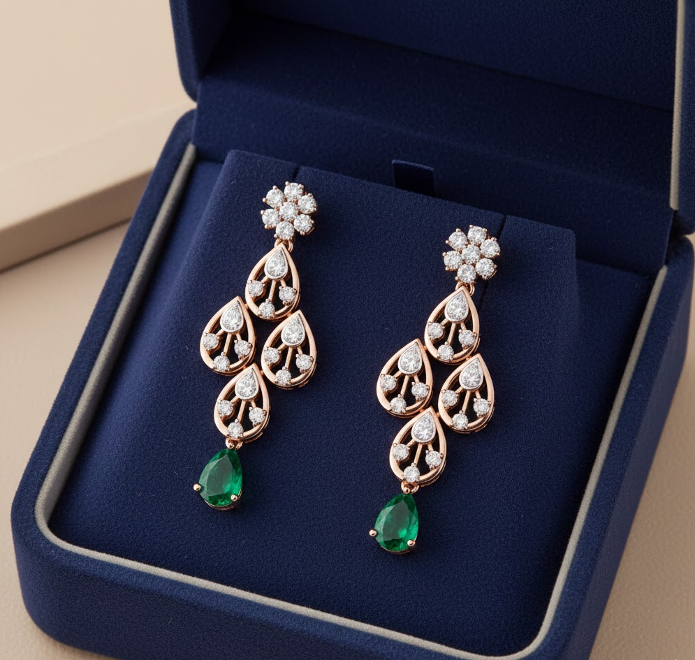Grace Luxe Diamond Danglers