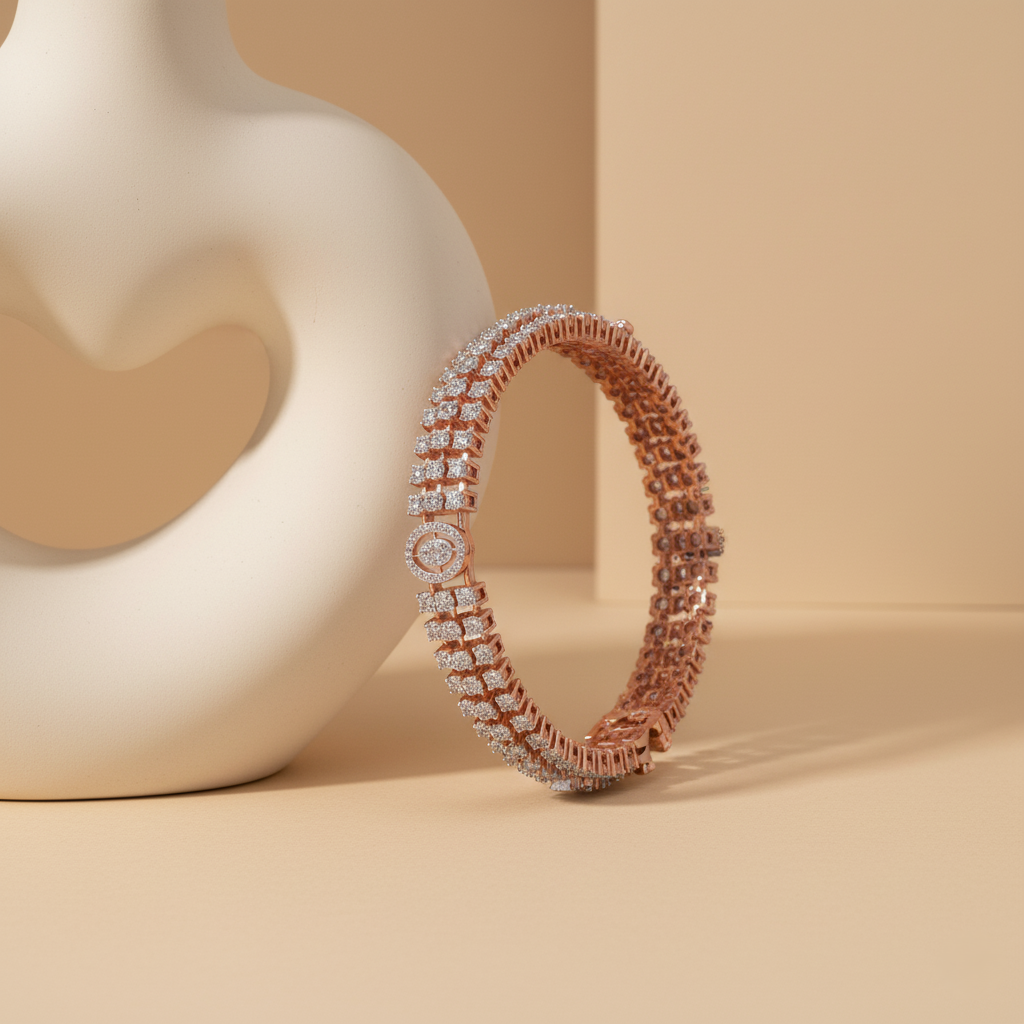 Zara Ornate Diamond Bangle