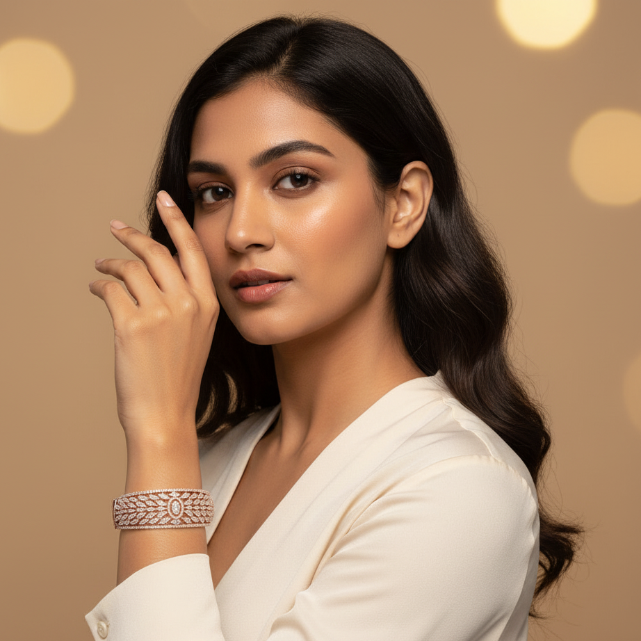 Crystal-Cut Diamond Bracelet - 3