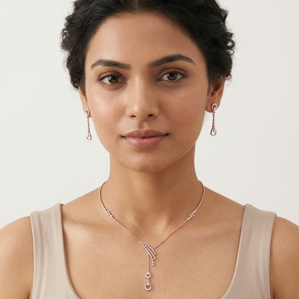 Velvet Diamond Grace Necklace Set - 3