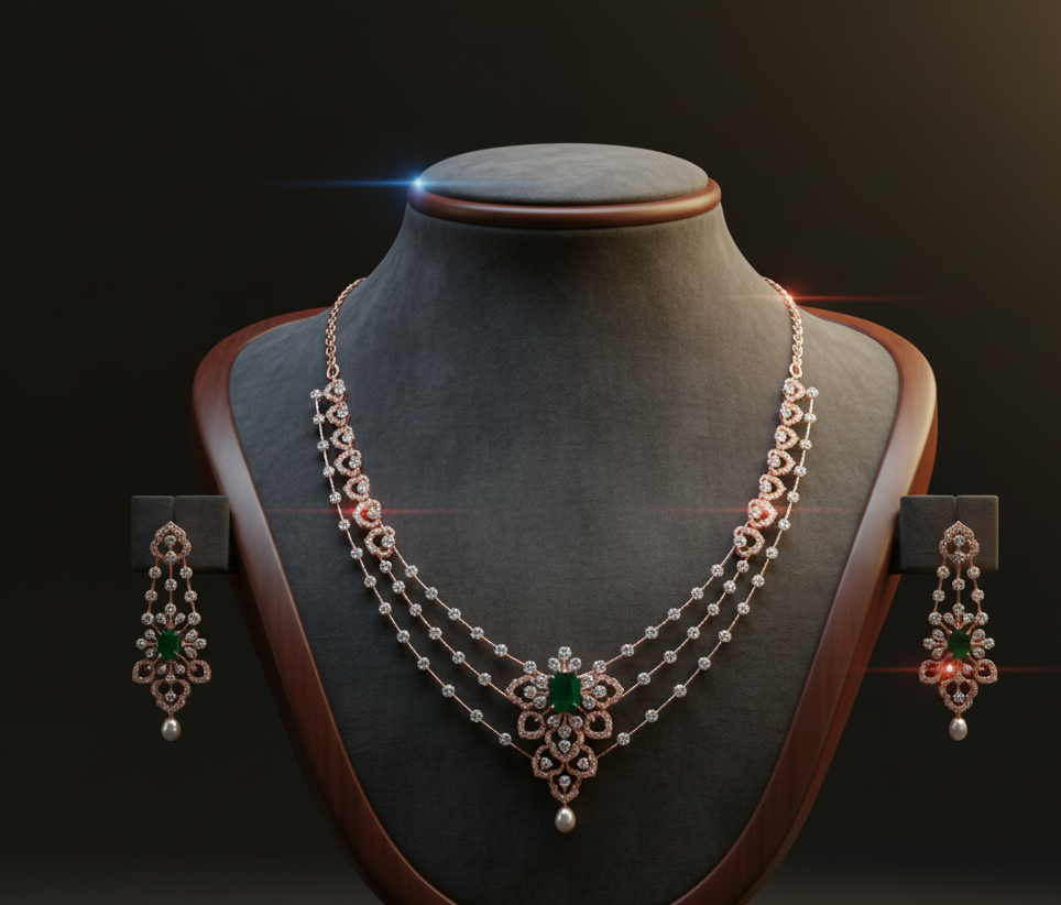 Grand Heritage Diamond Necklace for Brides