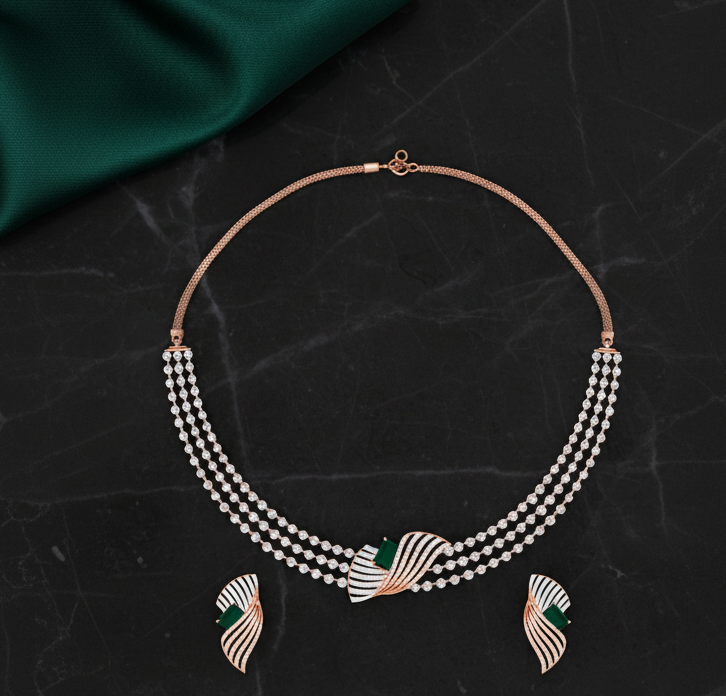 Noble Glow Diamond Elegance Necklace Set
