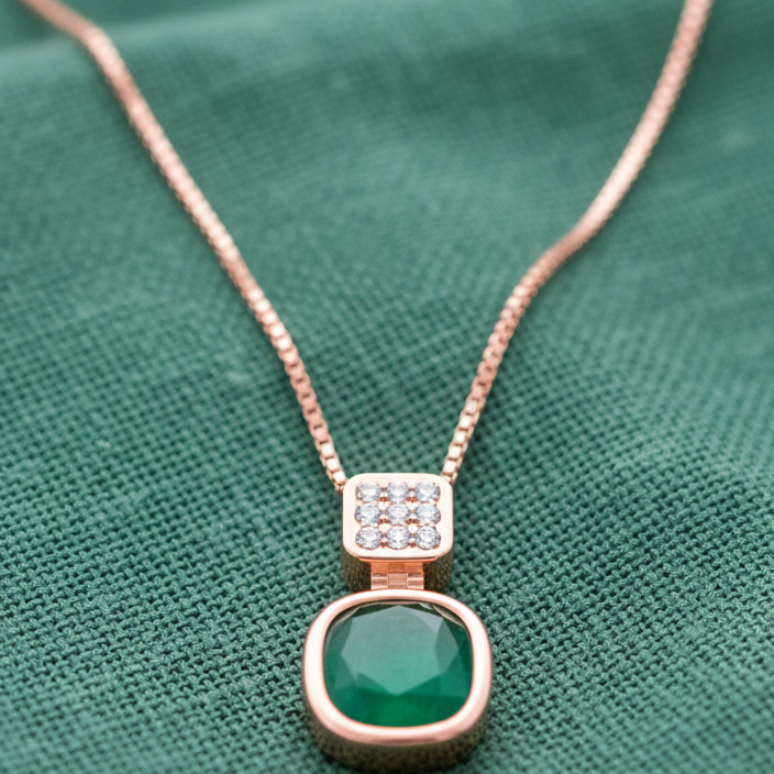 Elegant Frame Diamond Pendant