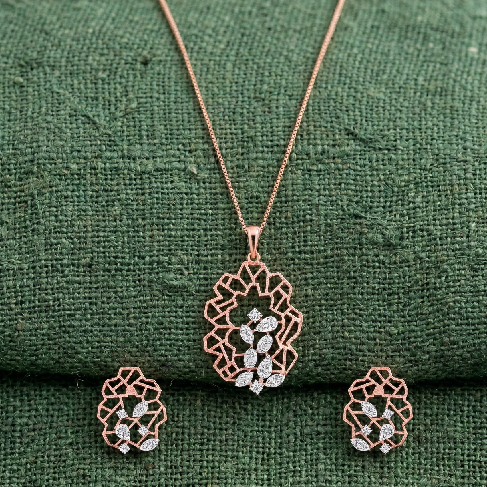 Diamond Bliss Pendant Set
