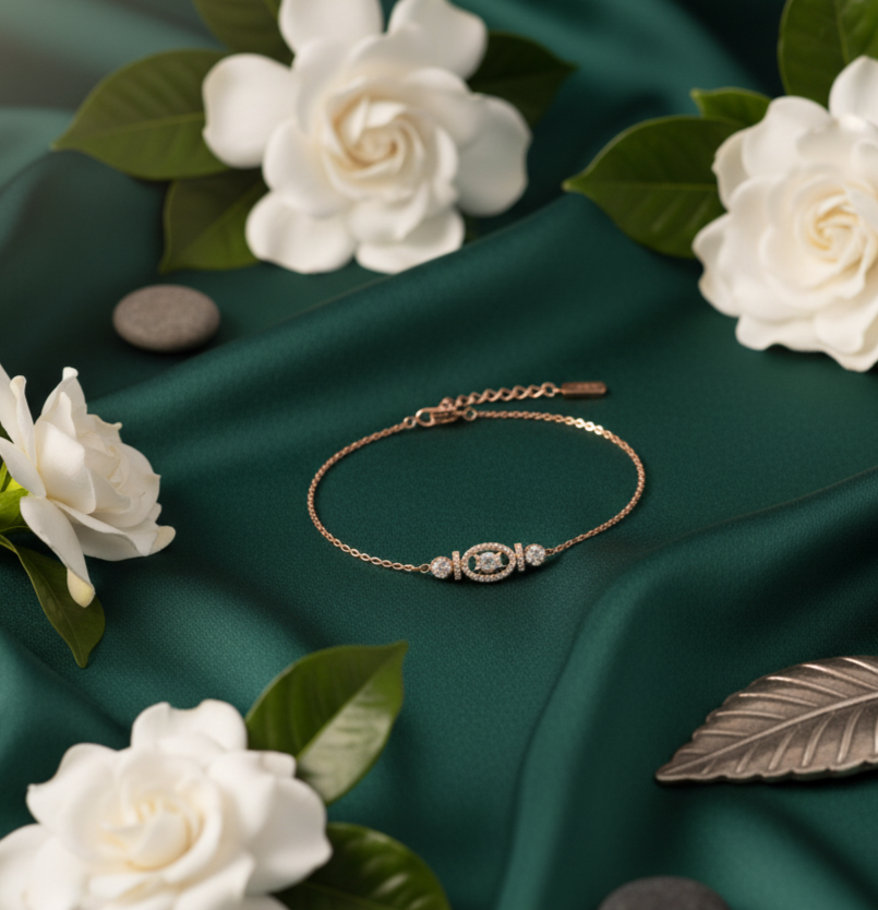 Twilight Glow Diamond Chain Bracelet