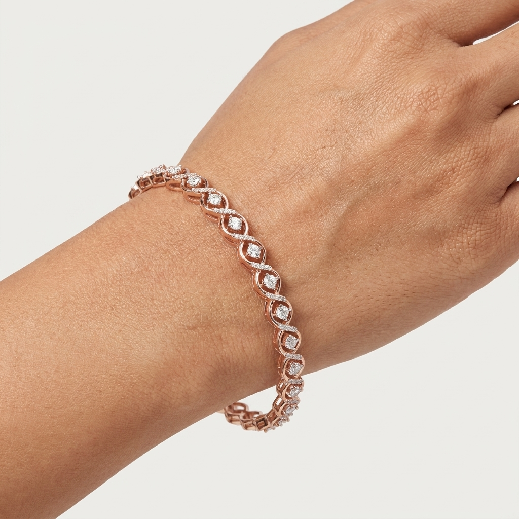 CZ Diamond Bangles - 3