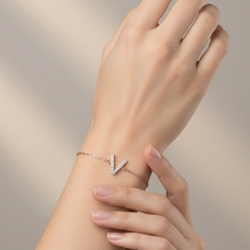 Halo Drift Diamond Chain Bracelet - 3