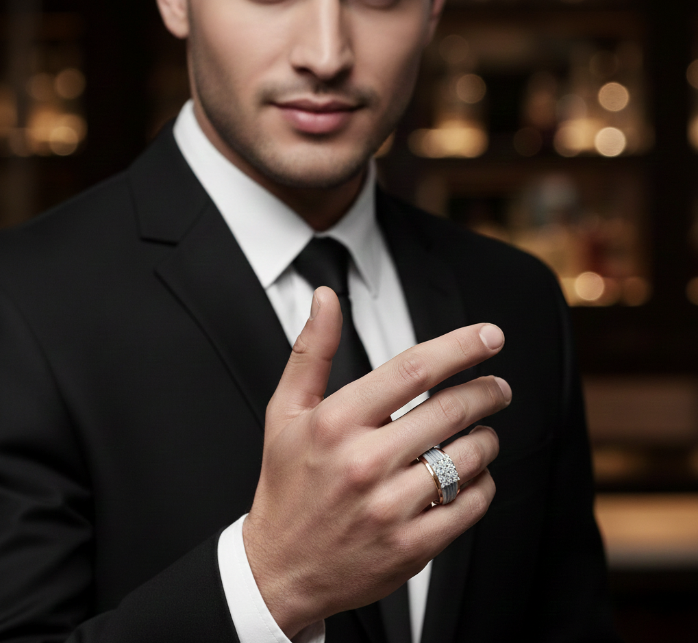 Sovereign Glow Diamond Gents Ring