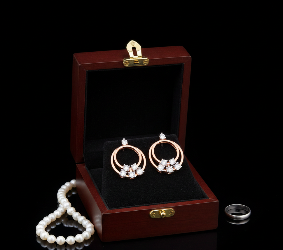 Elegant Diamond Stud Earrings in Modern Design