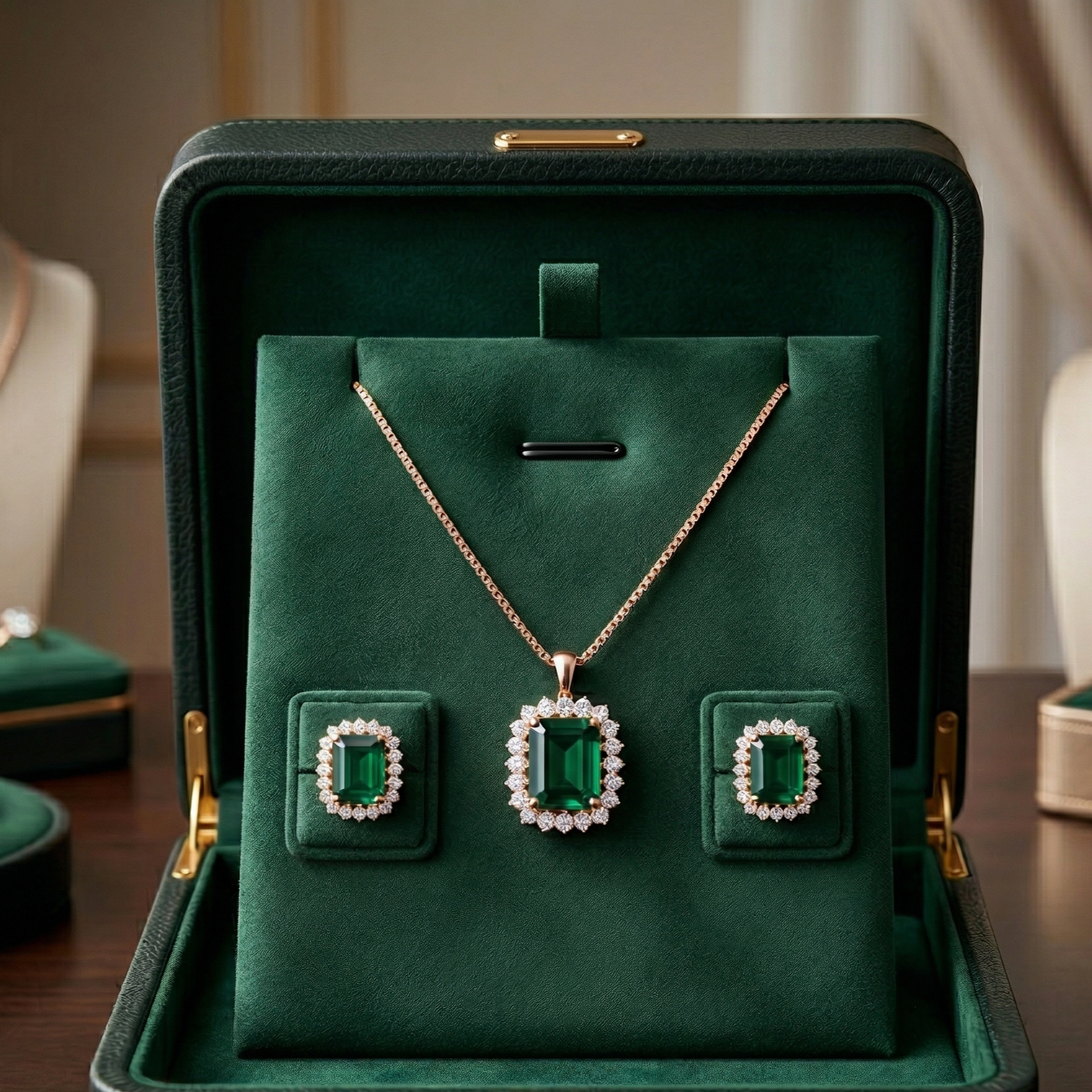 Ethereal Diamond Pendant Set - 3