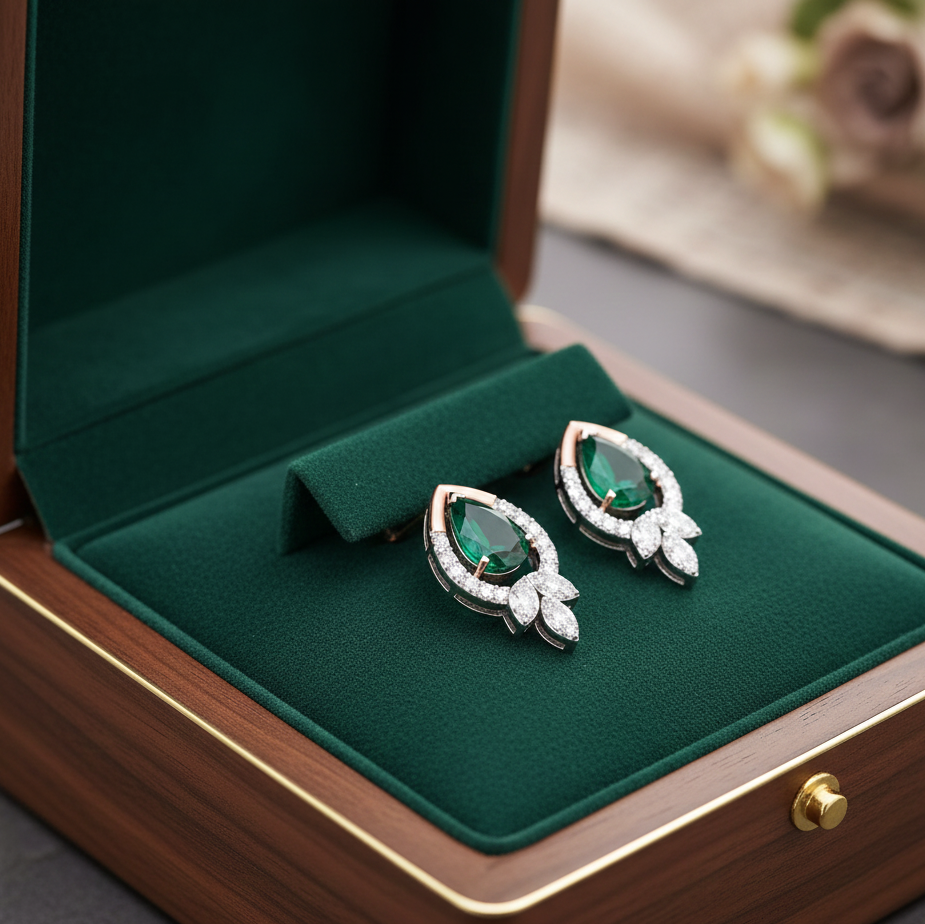 Luxury Diamond Hanging Earrings - 3
