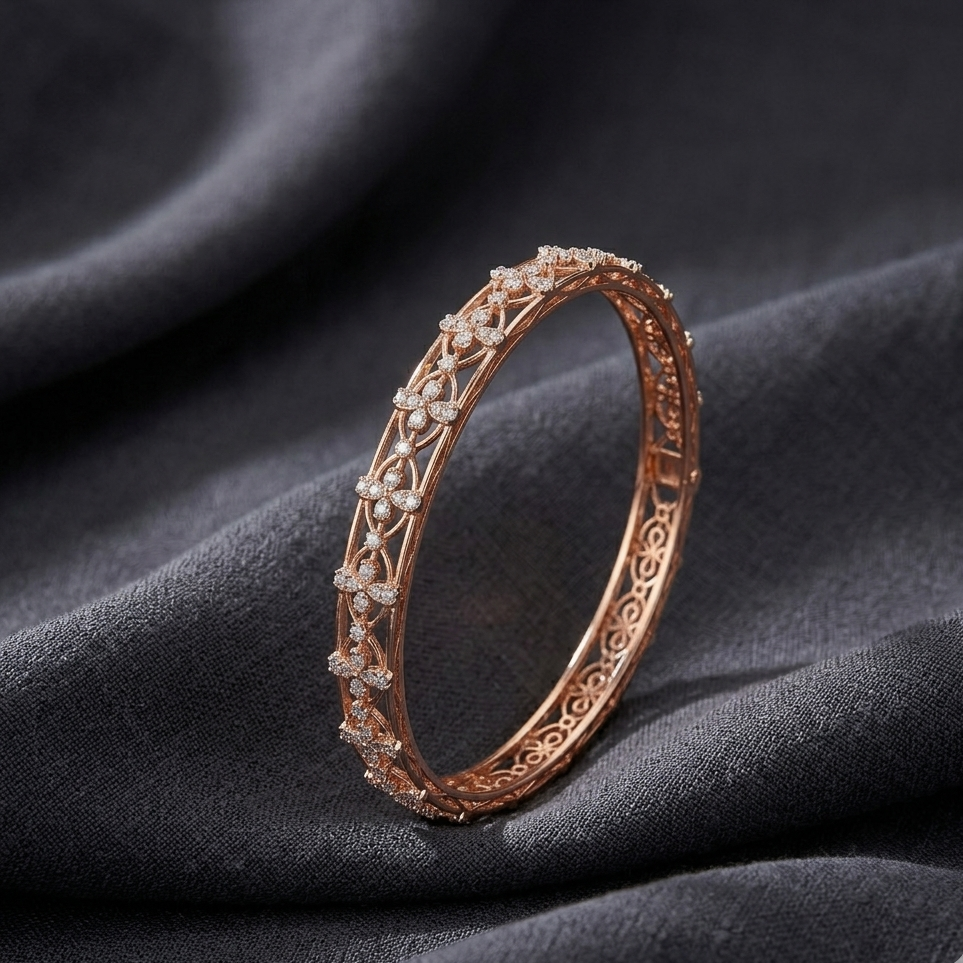 Sleek Diamond Bangles