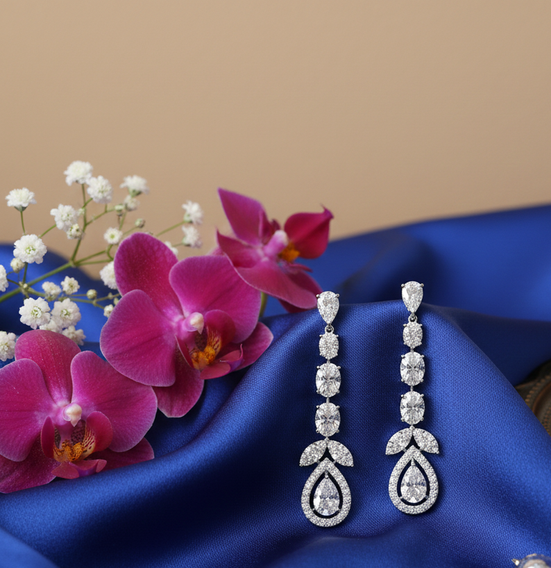 Gleamora Diamond Dangler Earrings