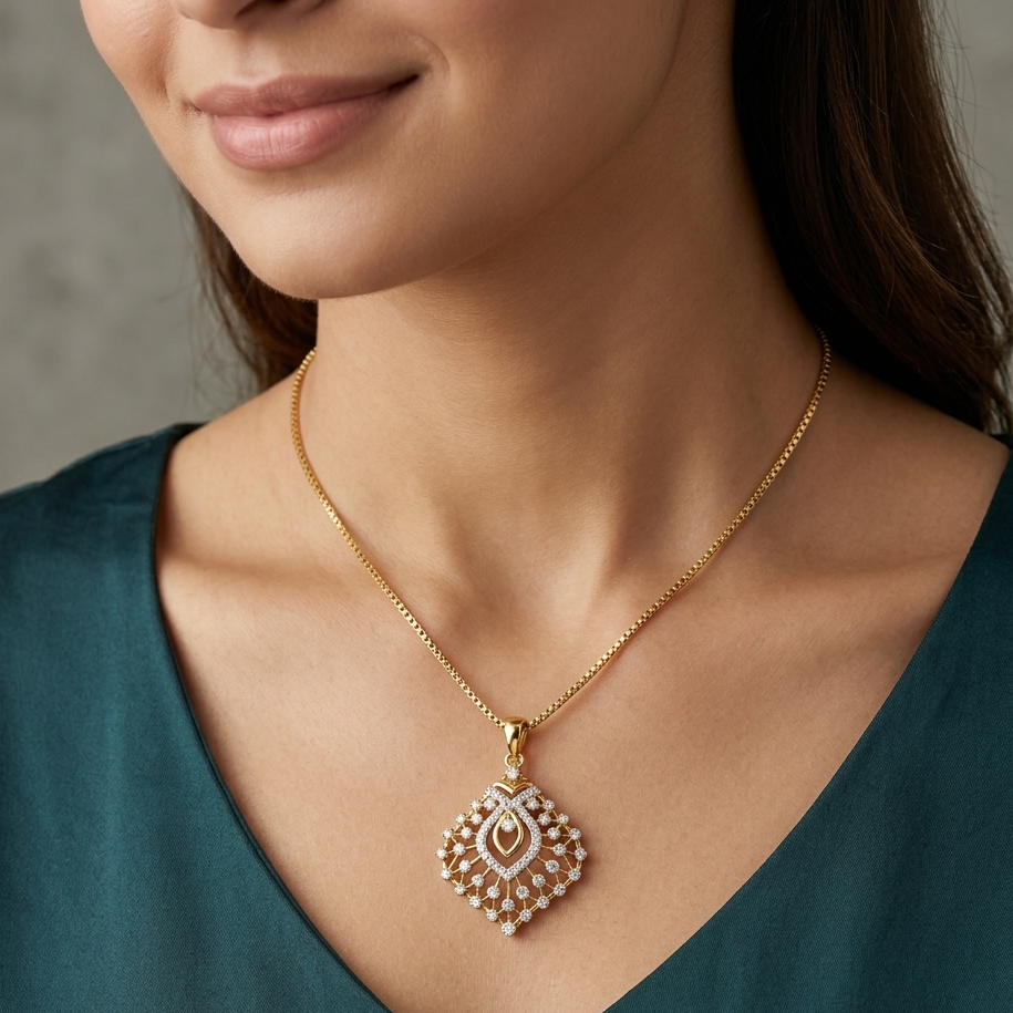 Diamond Secret Bloom Pendant - 3