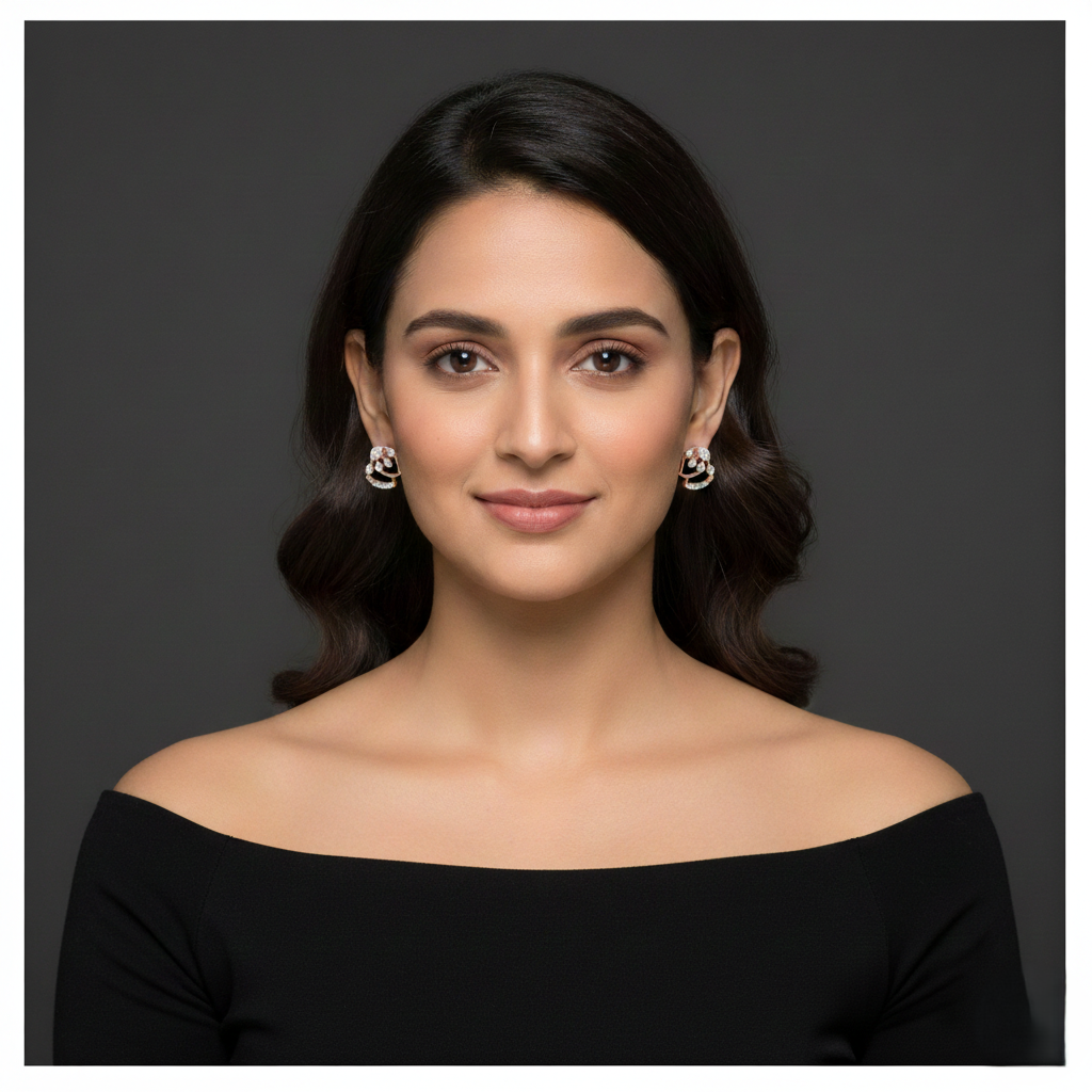Minimal Luxe Diamond Stud Earrings