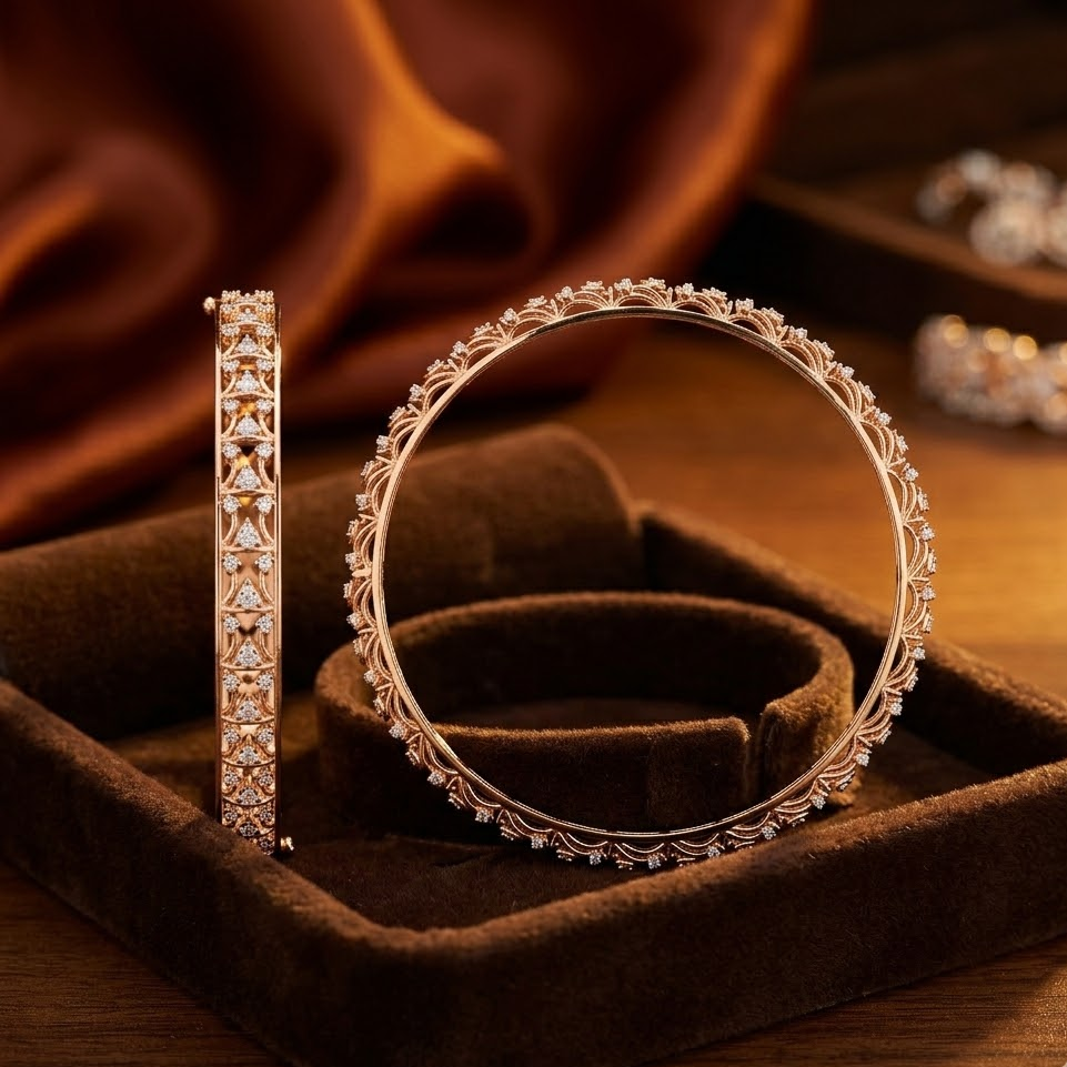 Crystal Diamond Bangles