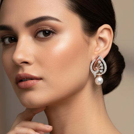 Dazzle Motion Diamond Drop Earrings - 3