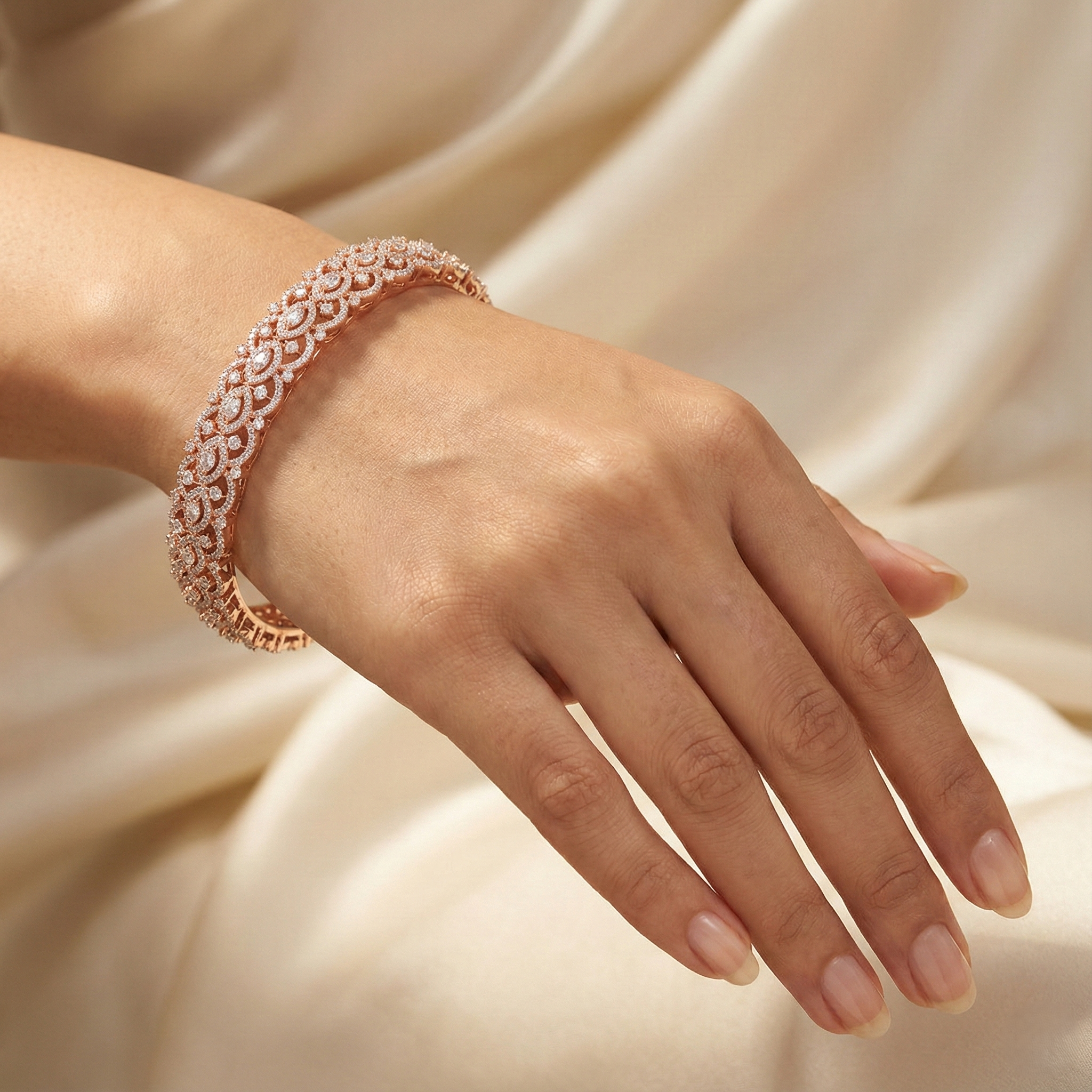 Opulent Gleam Diamond Bangle